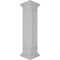 Ekena Millwork 10"W x 48"H End Newel Post with Panel, Peaked Capital & Base Trim (Installation kit included) NWL10X48EPP0B0 - alternate 2